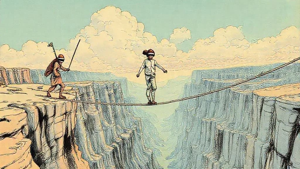 Illustration : Faire confiance aveuglement quels risques