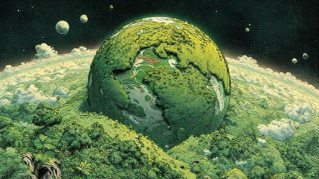 Illustration : Verdissement terre co2 plantes