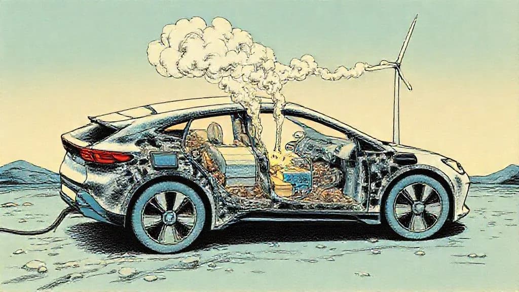 Illustration : Voiture electrique bilan carbone reel
